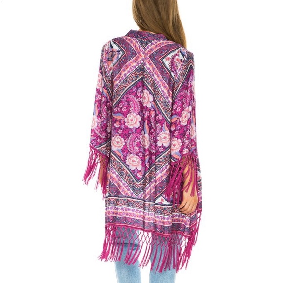 Arnhem Azalea Kimono in Pink - ML - NWT - Picture 2 of 12